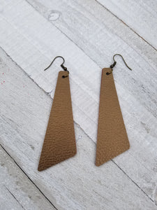 Long  Triangle Earrings